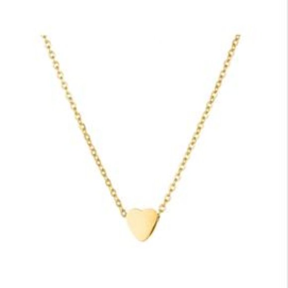 14K Gold Heart Necklace - Picture 2 of 2